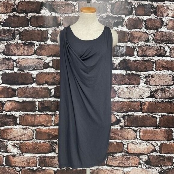 Vince Sleeveless Dress Grey Jersey Knit Modal Draped Size Small - Picture 7 of 15